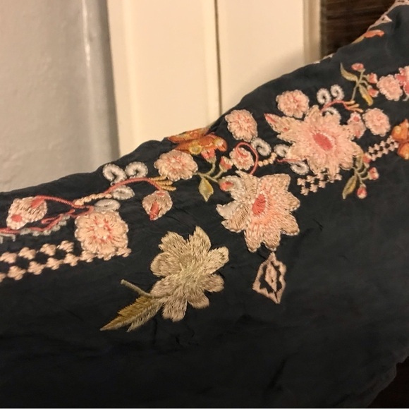 Johnny Was button up Astara tunic dress with bell sleeves - Picture 10 of 13